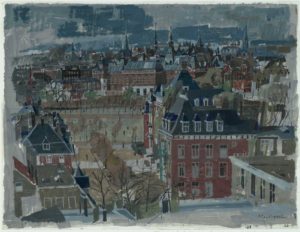 Nico Bakker Gouache Amsterdam